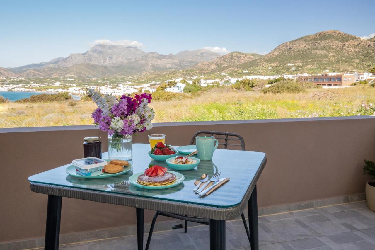 Studio Athena With Panoramic View Of Makrygialos Pilalimata Экстерьер фото
