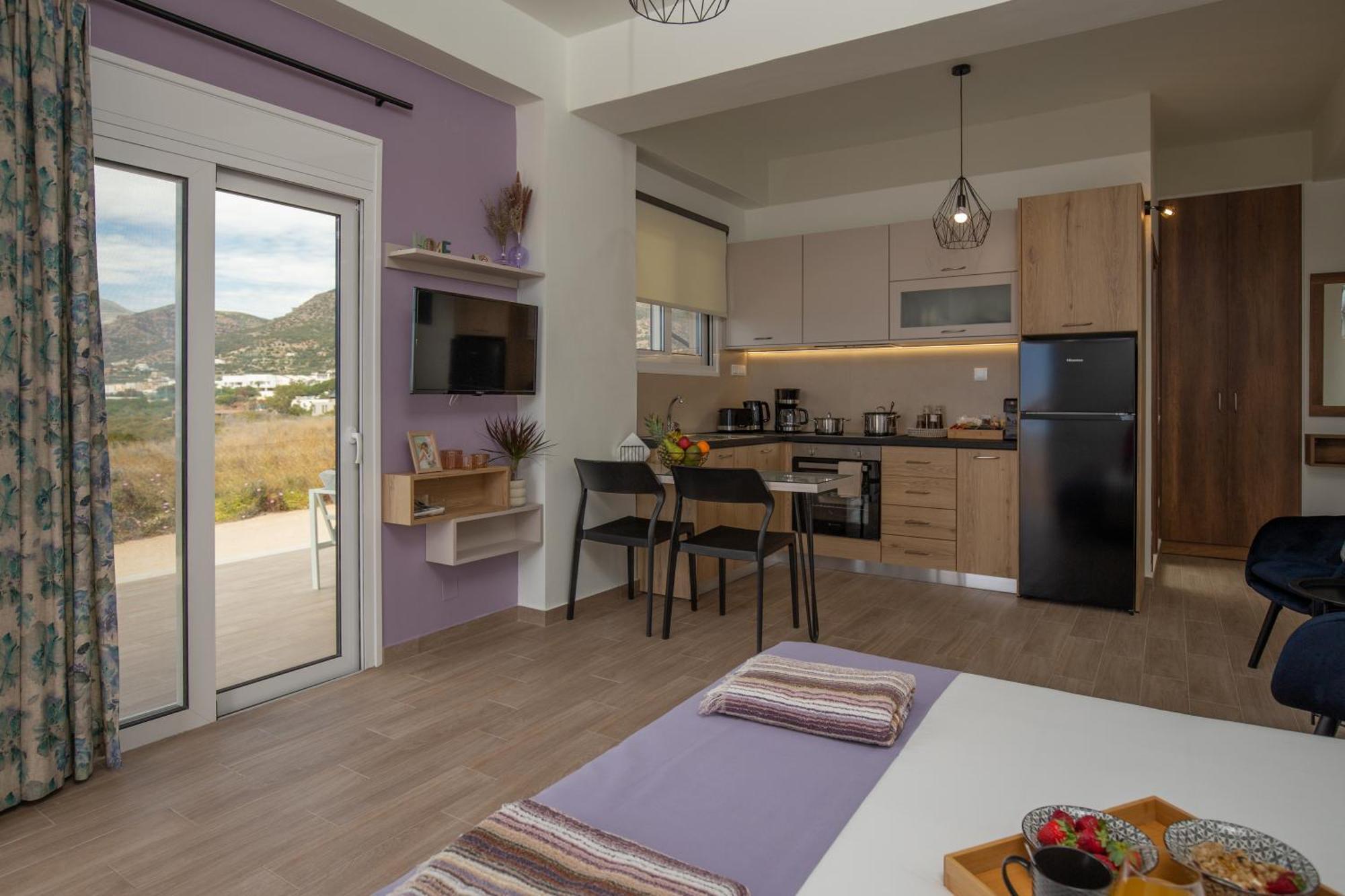 Studio Athena With Panoramic View Of Makrygialos Pilalimata Экстерьер фото